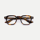 Nina tortoise acetate eyeglasses, inner temple detail