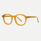 Elodie honey amber acetate eyeglasses, angled view