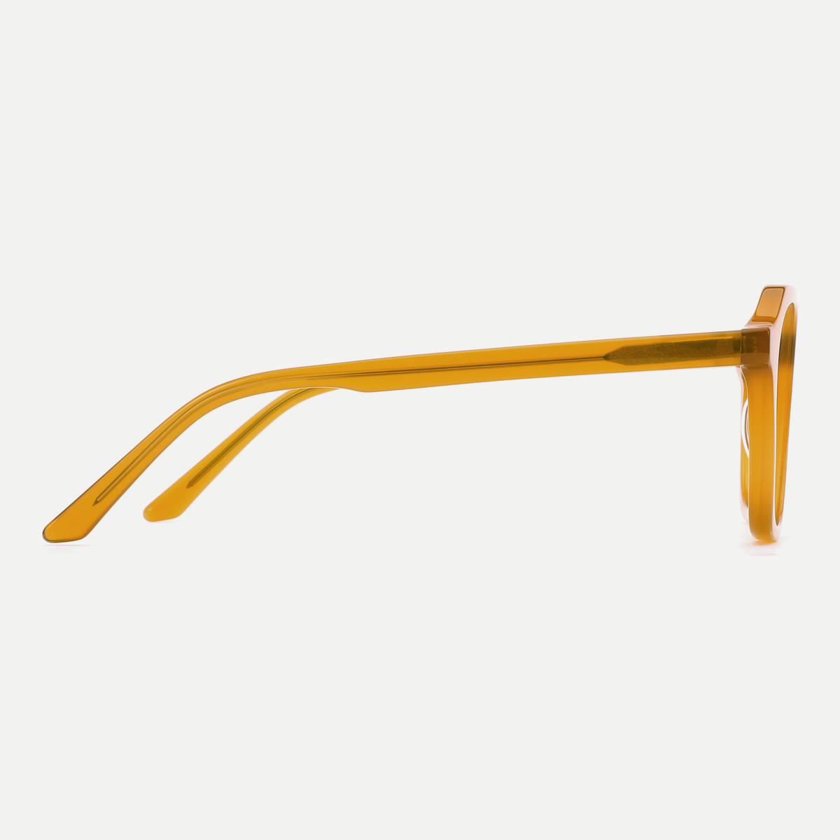 Elodie honey amber acetate eyeglasses, side detail