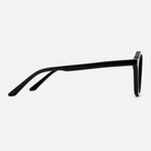 Elodie black acetate eyeglasses, side detail