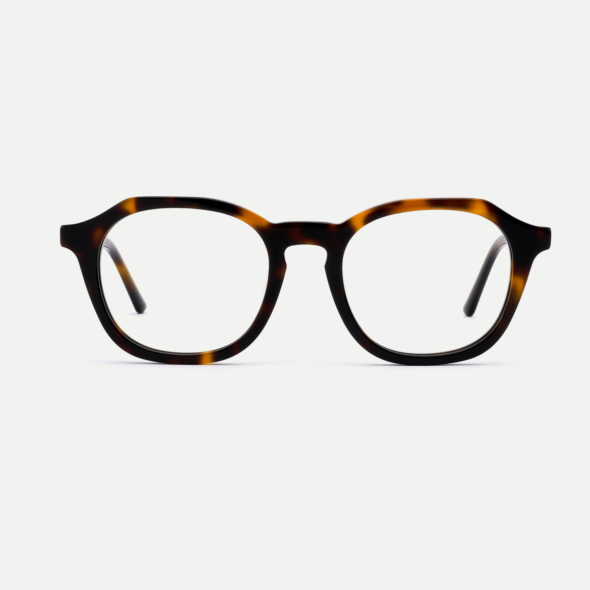 Elodie tortoise acetate eyeglasses, front view