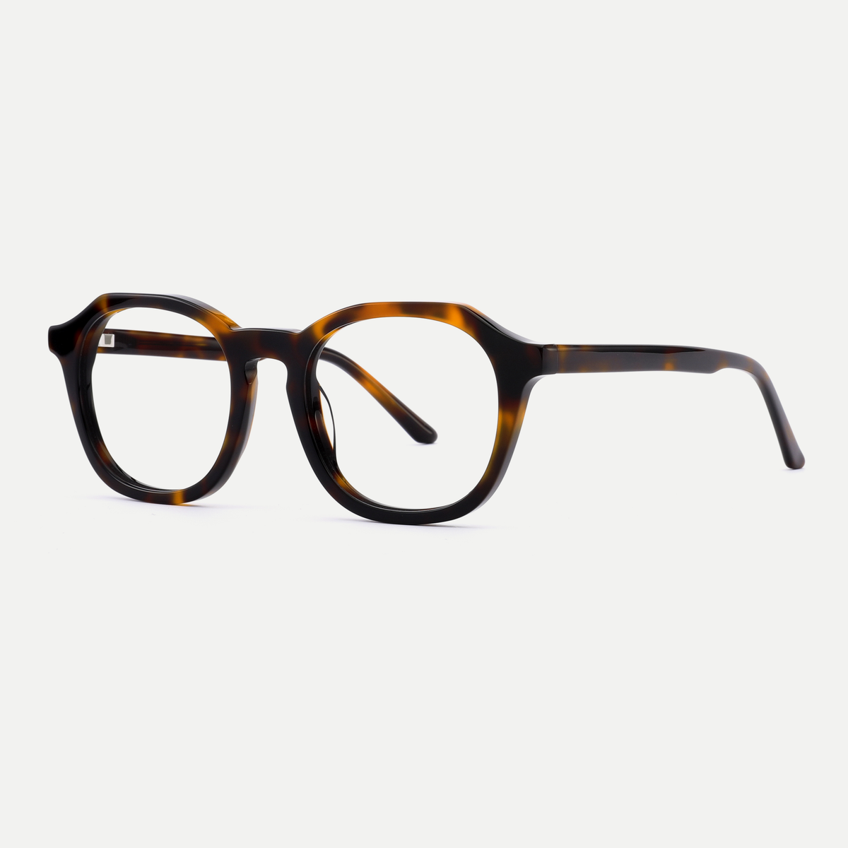 Elodie tortoise acetate eyeglasses, angled view