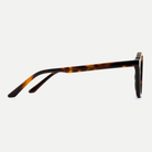 Elodie tortoise acetate eyeglasses, side detail