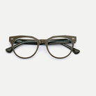 Helena dark brown acetate eyeglasses, inner temple detail