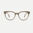 Helena crystal taupe acetate eyeglasses, front view
