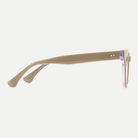 Helena crystal taupe acetate eyeglasses, side detail