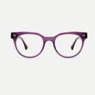 Helena purple acetate eyeglasses, front view