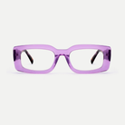 Thea purple acetate eyeglasses, front view
