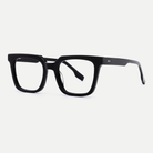 Odette black acetate eyeglasses, angled view