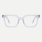 Odette crystal clear acetate eyeglasses, front view