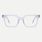 Odette crystal ice blue acetate eyeglasses, front view