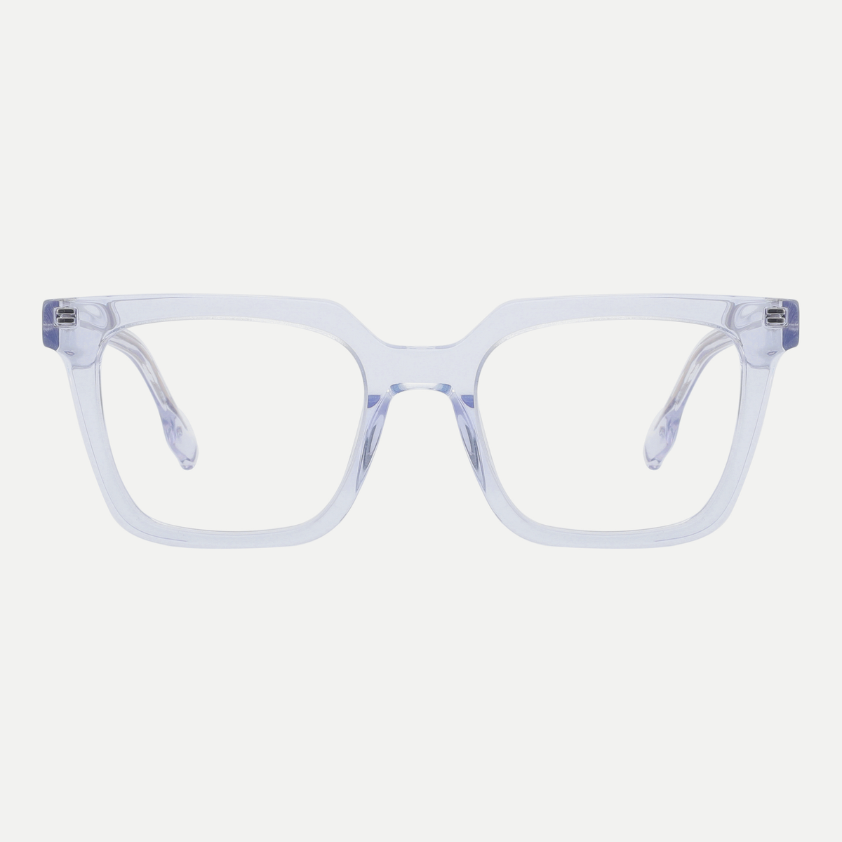 Odette crystal ice blue acetate eyeglasses, front view