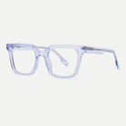 Odette crystal ice blue acetate eyeglasses, angled view