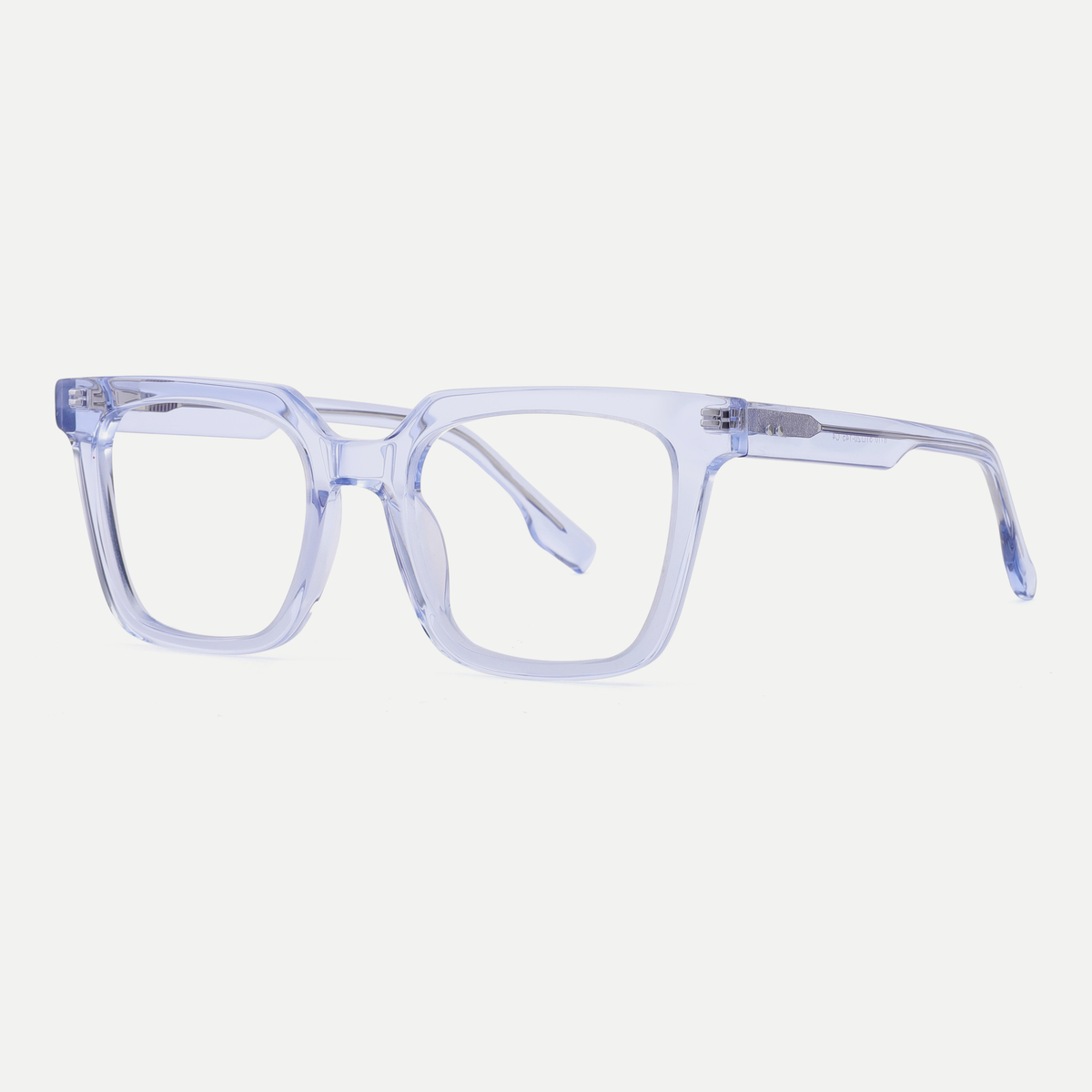 Odette crystal ice blue acetate eyeglasses, angled view