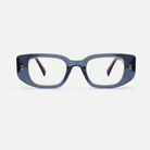 Maeve slate blue acetate eyeglasses, front view