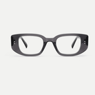 Maeve smoke gray acetate eyeglasses, front view