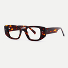 Maeve tortoise acetate eyeglasses, angled view