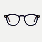Sylvie navy blue acetate eyeglasses, front view