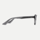 Sylvie crystal gray acetate eyeglasses, side detail