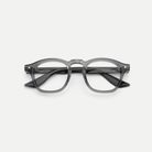 Sylvie crystal gray acetate eyeglasses, inner temple detail