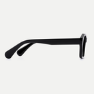 Ines black acetate eyeglasses, side detail