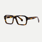 Ines tortoise acetate eyeglasses, angled view