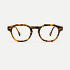 Alma tortoise acetate eyeglasses, front view