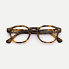Alma tortoise acetate eyeglasses, inner temple detail