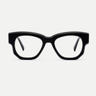 Giselle black acetate eyeglasses, front view