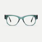 Giselle crystal mint / pink acetate eyeglasses, front view