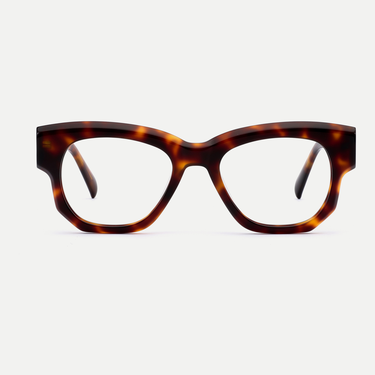 Giselle tortoise acetate eyeglasses, front view
