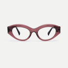 Lola crystal mauve acetate eyeglasses, front view