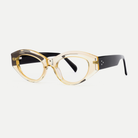 Lola crystal champagne acetate eyeglasses, angled view
