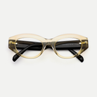 Lola crystal champagne acetate eyeglasses, inner temple detail
