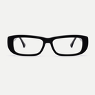 Mabel black acetate eyeglasses, front view