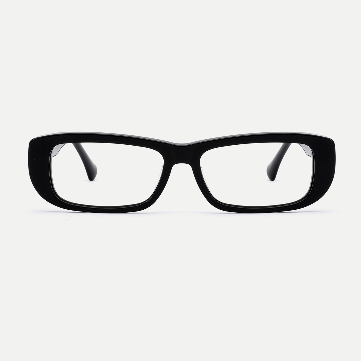 Mabel black acetate eyeglasses, front view