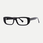 Mabel black acetate eyeglasses, angled view