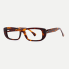 Mabel dark tortoise acetate eyeglasses, angled view
