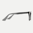 Gemma smoke gray acetate eyeglasses, side detail