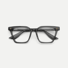 Gemma smoke gray acetate eyeglasses, inner temple detail
