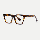 Gemma tortoise acetate eyeglasses, angled view