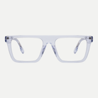 Adele crystal ice blue acetate eyeglasses, front view