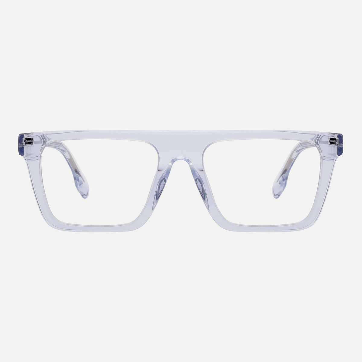 Adele crystal ice blue acetate eyeglasses, front view