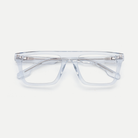 Adele crystal ice blue acetate eyeglasses, inner temple detail