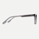 Adele smoke gray acetate eyeglasses, side detail