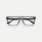 Adele smoke gray acetate eyeglasses, inner temple detail