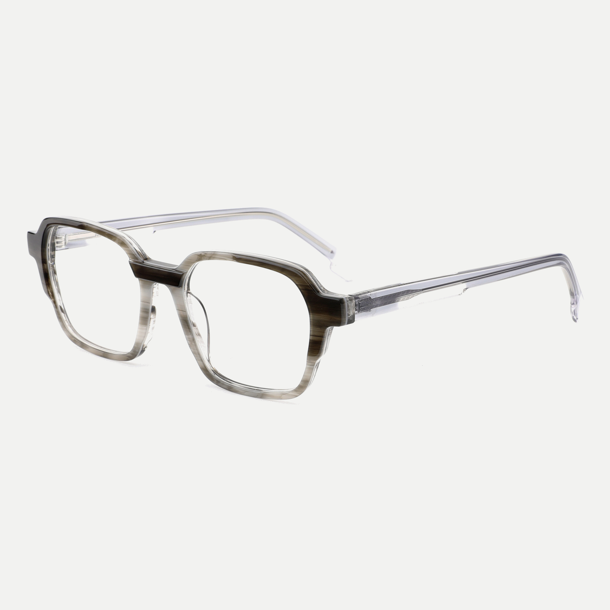 Margot taupe tortoise acetate eyeglasses, angled view