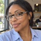 Margot taupe tortoise acetate eyeglasses, lifestyle wearing photo