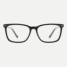 Beatrice black acetate eyeglasses, front view