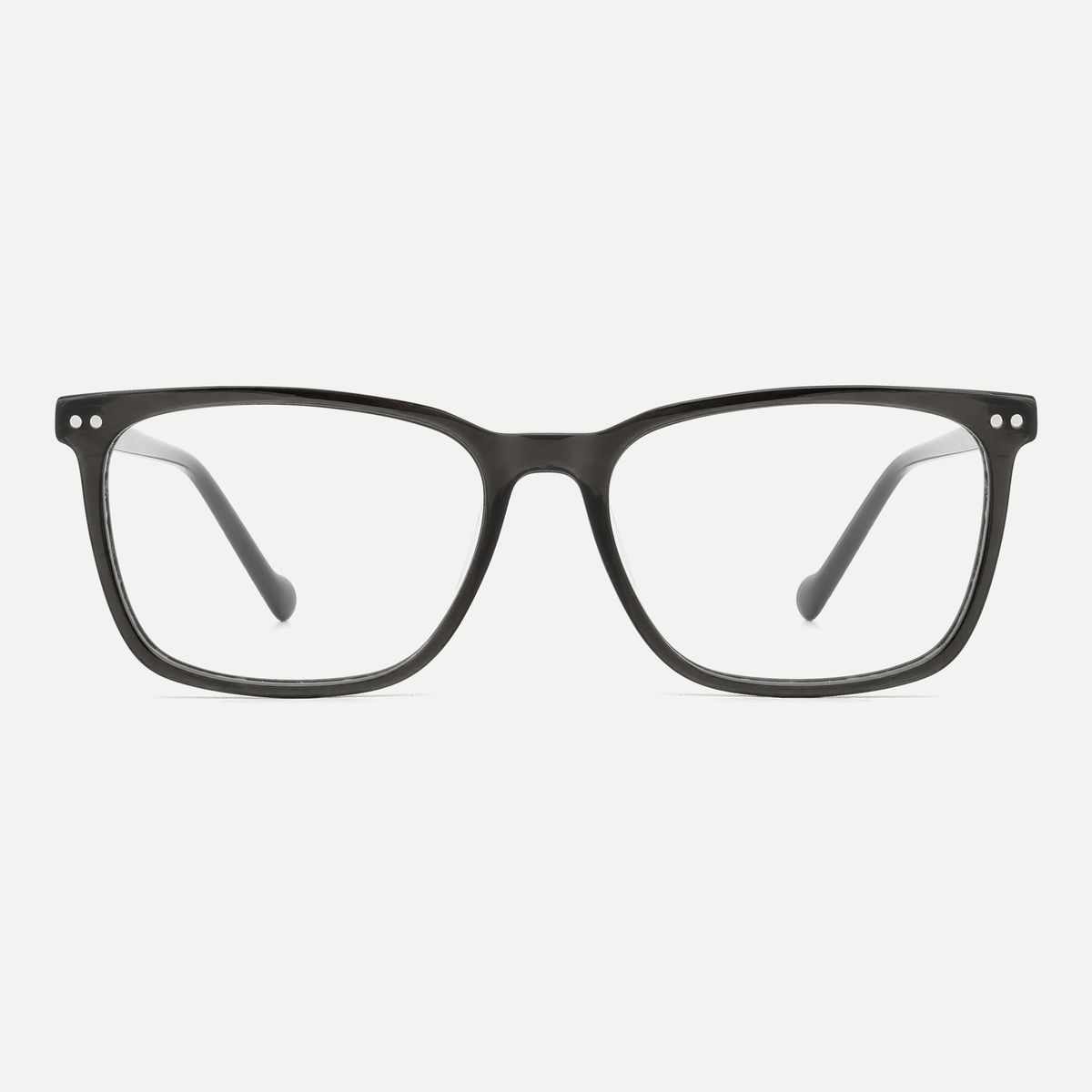 Beatrice smoke gray acetate eyeglasses, front view